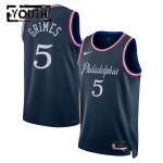Maillot NBA Philadelphia 76ers Quentin Grimes Nike 2025-26 City Edition Navy Swingman - Enfant
